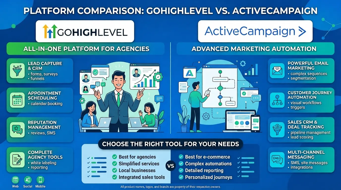 GoHighLevel vs ActiveCampaign