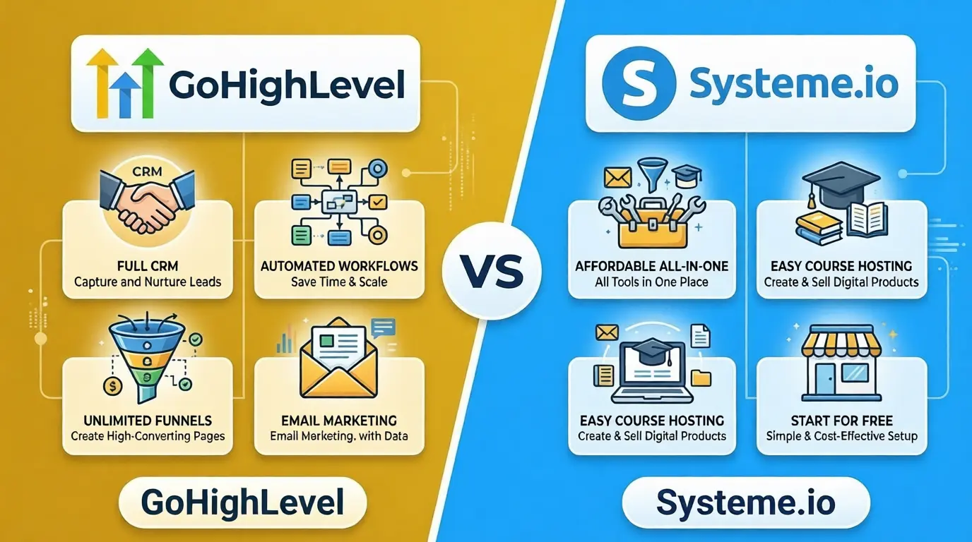 GoHighLevel vs Systeme.io