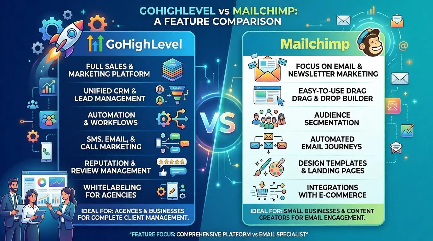 GoHighLevel vs Mailchimp
